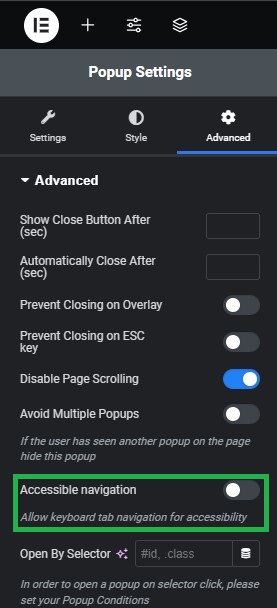 Disable page scrolling to the bottom on appearing popup effectively